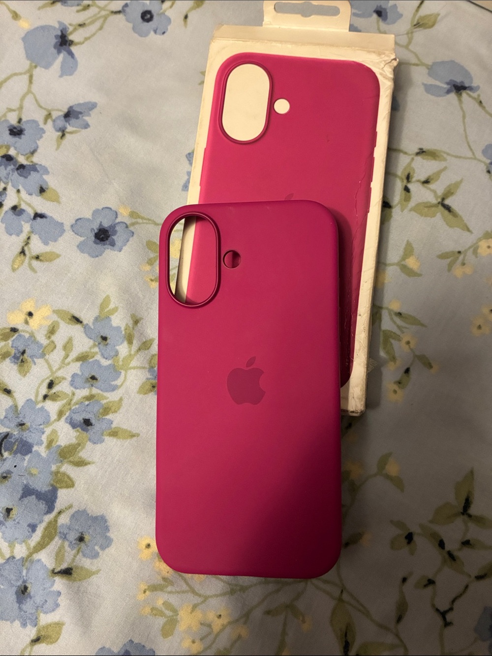 Apple Magenta Silicone iPhone Case - Deep Pink